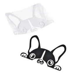 Waterproof - vinyl car sticker with a dog's faceStickers