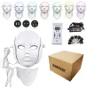 7 colors LED electric face and neck mask - acne treatment - light therapySkin