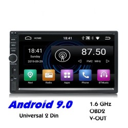 2 Din Bluetooth Android 9 car radio - WiFi - USB - GPS navigation - Mirrorlink - MP3 MP5