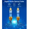 Toslink - OD6.0 - SPDIF - digital optical fiber audio cable - braided - 1m - 1.5m - 2m - 3m - 5m - 8m - 10m - 15mCables
