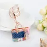 Crystal bag - gold keychainHobbies & Collections