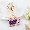 Crystal bag - gold keychainHobbies & Collections
