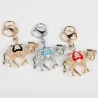 Crystal & gold camel - keychainKeyrings