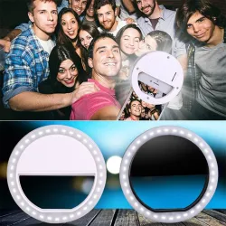 LED ring flash universal - selfie light portable mobile phone - 36 leds selfie lamp luminous ring clipLights & lighting