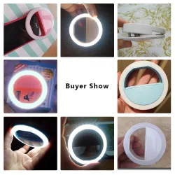 LED ring flash universal - selfie light portable mobile phone - 36 leds selfie lamp luminous ring clipLights & lighting