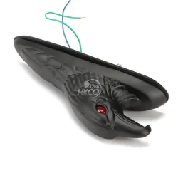 Black eagle head for fender - with red lighted eyesMotorbike parts