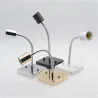Universal 360 degree E27 lamp holder - ceramic screw socket lamp base - aluminum hose goose neck square baseWall lights