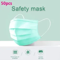 Disposable face/ mouth masks - 3 layer - anti-dust - anti bacterial - premium greenMouth masks