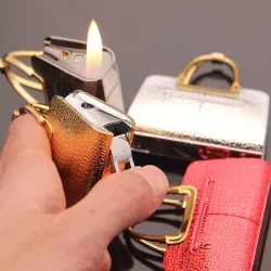 Elegant bag shape - refillable gas cigarette lighterLighters