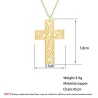 Hollow-out cross with necklace - stainless steelNecklaces