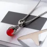 Dragon's paw with crystal - vintage stainless steel necklaceNecklaces
