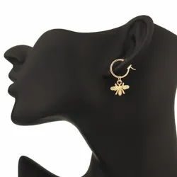 Small bee - gold earringsEarrings