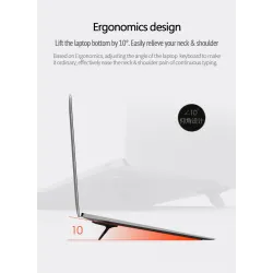 Macbook / laptop stand brackets - adjustable - black - universal cooling standStands