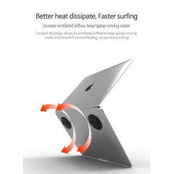 Macbook / laptop stand brackets - adjustable - black - universal cooling standStands