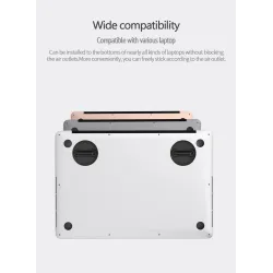 Macbook / laptop stand brackets - adjustable - black - universal cooling standStands