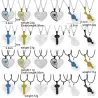 Heart & key - stainless steel necklace for couples 2 piecesNecklaces
