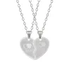 Heart & key - stainless steel necklace for couples 2 piecesNecklaces