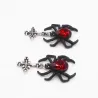 Matte Black Spider Stud EarringsEarrings