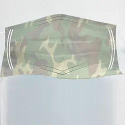 Disposable antibacterial medical face mask - mouth mask - 3-layer - camouflageMouth masks