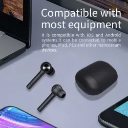 Bluetooth wireless earphones - black - lightweightEar- & Headphones