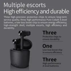 Bluetooth wireless earphones - black - lightweightEar- & Headphones