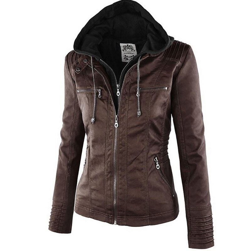 Winter faux leather jacket - women - s - 7xl | Store Hong Kong