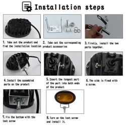 20W 6D 12V 6000K - work light for motorcycle - off-road trucks - ATV - SUV - retro LED bar - lampLights & lighting