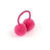 12 - 14 pieces - elastic - kids hair band with double fur ballKids