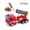 Fire Truck - Car - Helicopter - Boat - 4 in 1 Building Blocks Set - 348pcs - Children - ToysToys