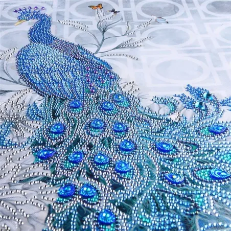 Rhinestone peacock 5D - DIY painting - diamond embroider - home decorDecoration