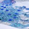 Rhinestone peacock 5D - DIY painting - diamond embroider - home decorDecoration