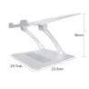 Aluminum Laptop holder - foldable - adjustable standAccessories
