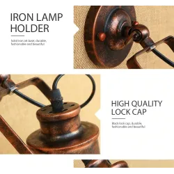 Retro creative wall light - lamp - adjustable - single - double headWall lights