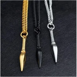 Spear pendant - necklace - 3 coloursNecklaces