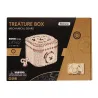 Creative DIY - 3D treasure box - wooden puzzle - assembly kit - 123 piecesConstruction