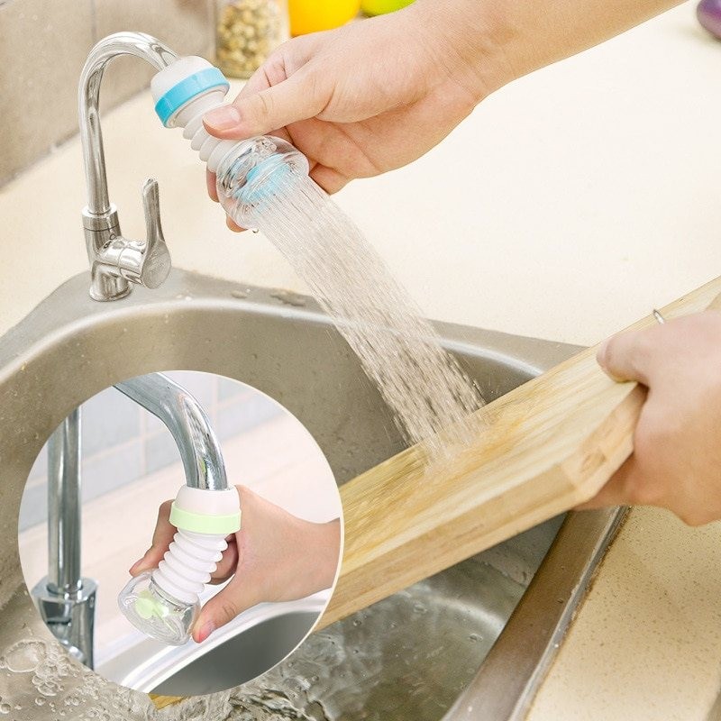 360 Degree - adjustable - water tap - extension filter - nozzle - kitchenFaucets