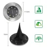 4 pieces - solar powered lamps - 8 LED - waterproof garden lightLights & lighting