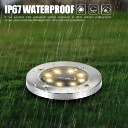 4 pieces - solar powered lamps - 8 LED - waterproof garden lightLights & lighting