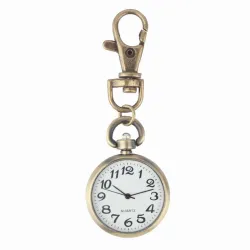 Vintage retro bronze watch - keychainKeyrings