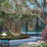 Iron lanterns with handle - solar - waterproof garden lightSolar lighting