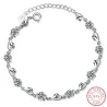Bracelet with hearts & zirconia - 925 sterling silverBracelets
