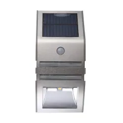 Solar LED Light - Outdoor - Motion Sensor - Stainless Steel - Black - WhiteSolar lighting