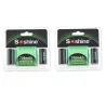 4pcs - 700mAh - Li-ion Rechargeable Battery - 2pcs Battery Storage Box - Flashlights - HeadlampsBattery