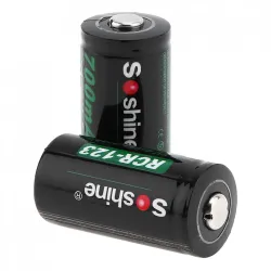 4pcs - 700mAh - Li-ion Rechargeable Battery - 2pcs Battery Storage Box - Flashlights - HeadlampsBattery