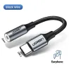 USB Type C to 3.5mm Headphone Jack - Adapter - Cable Cord - DAC ChipEar- & Headphones