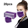 Disposable anti-bacterial medical face mask - mouth mask - 3 layer - purpleMouth masks