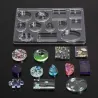 Silicone casting mould for resin jewellery making - 12 shapesDecoration