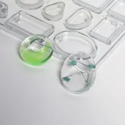 Silicone casting mould for resin jewellery making - 12 shapesDecoration