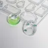 Silicone casting mould for resin jewellery making - 12 shapesDecoration