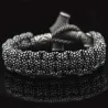 Vintage - braided viking bracelets - silver - camouflageBracelets